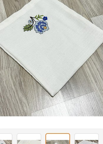 ETAMİN İŞLEMELİ ÇEYİZLİK GELİN DAMAT SECCADE SETİ KUTULU - Görsel 11