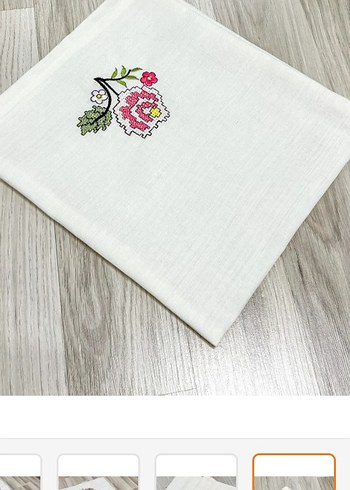 ETAMİN İŞLEMELİ ÇEYİZLİK GELİN DAMAT SECCADE SETİ KUTULU - Görsel 17