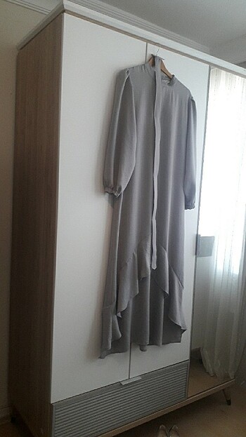 GRİ ABİYE ELBİSE - Görsel 14