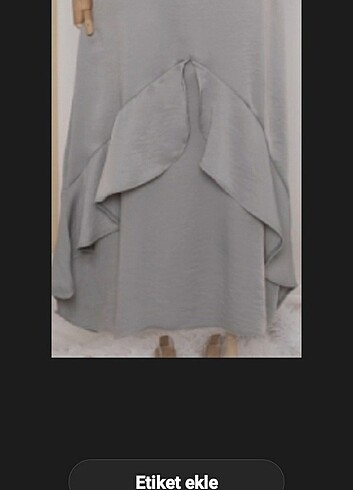 GRİ ABİYE ELBİSE - Görsel 2