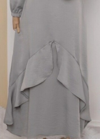 GRİ ABİYE ELBİSE - Görsel 15