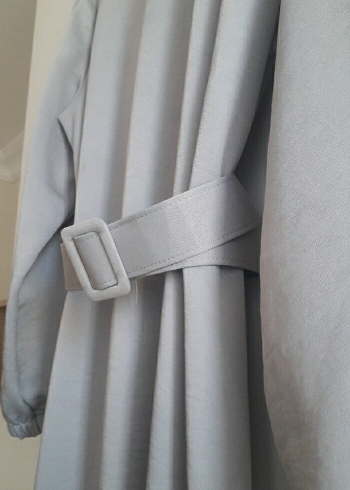 GRİ ABİYE ELBİSE - Görsel 4