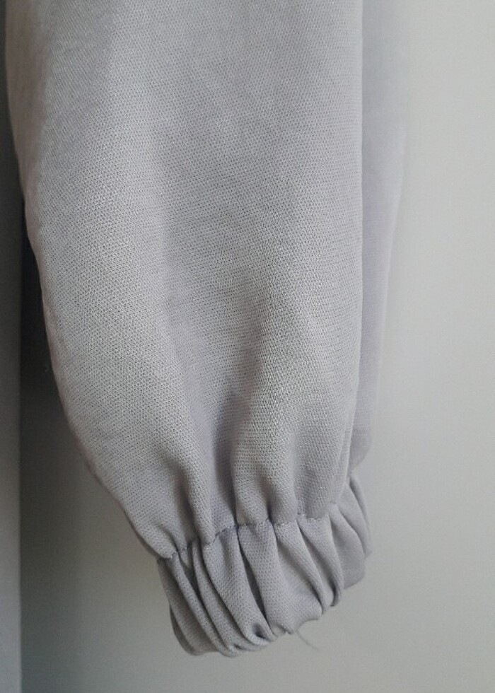 GRİ ABİYE ELBİSE - Görsel 5