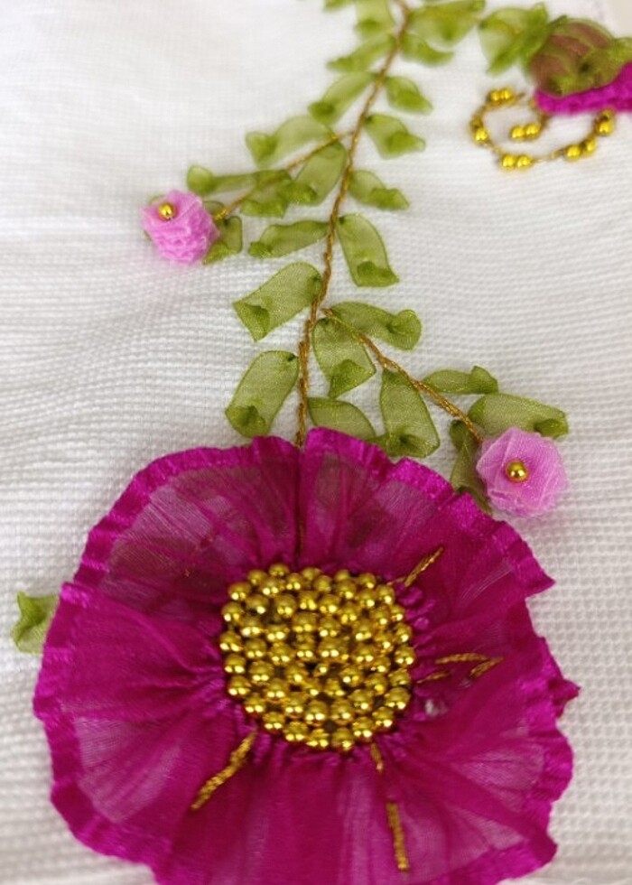 KURDELE İŞİ ÇEYIZLİK HAVLU - Görsel 2