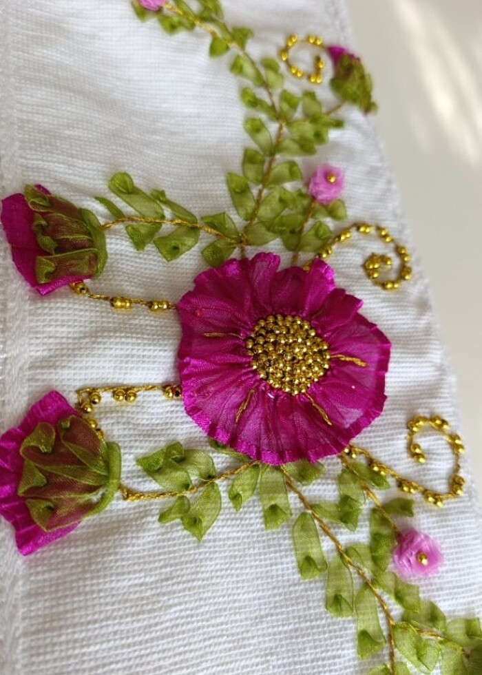 KURDELE İŞİ ÇEYIZLİK HAVLU - Görsel 3