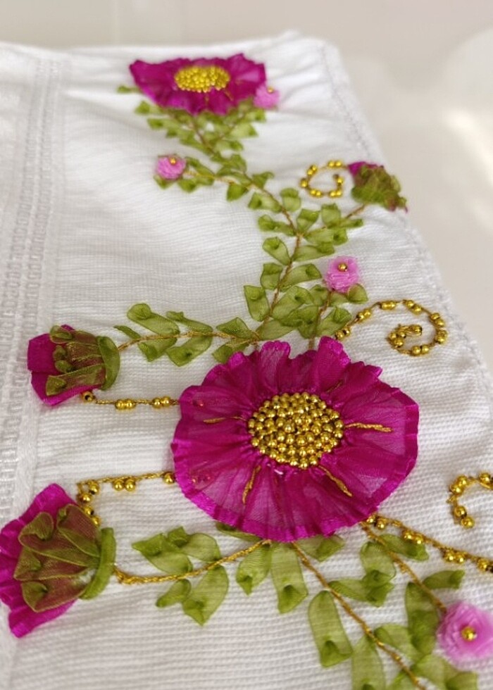 KURDELE İŞİ ÇEYIZLİK HAVLU - Görsel 4