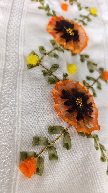 KURDELE İŞİ ÇEYİZLİK HAVLU - Görsel 3