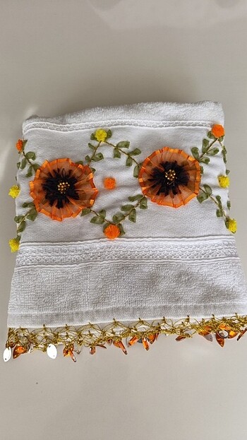 KURDELE İŞİ ÇEYİZLİK HAVLU - Görsel 8