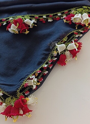 İĞNE OYASI YAZMA???? ZİL OYASI ???? KREM-BORDO - Görsel 9