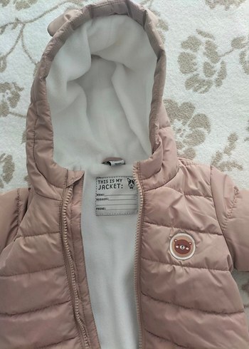 Kız Bebek Kahverengi Kürklü Tulumu - Görsel 2