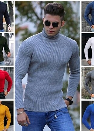 Boğazlı kazak unisex üründür