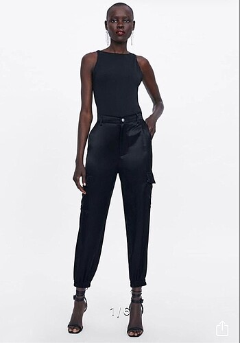 zara saten jogger pantolon