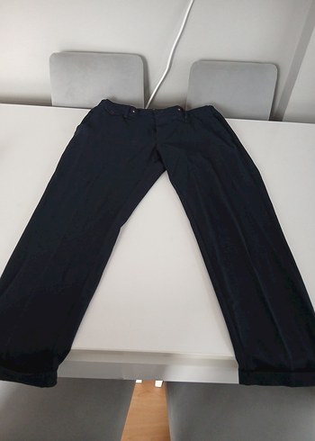 erkek Siyah Kemerli Denim Pantolon