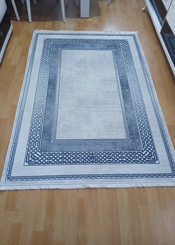 Mavi ve Gri Kenarlıklı Geleneksel Halı - Görsel 2