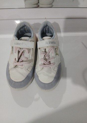 Kinelix Kız Çocuk Gri Beyaz Sneakers - Görsel 2