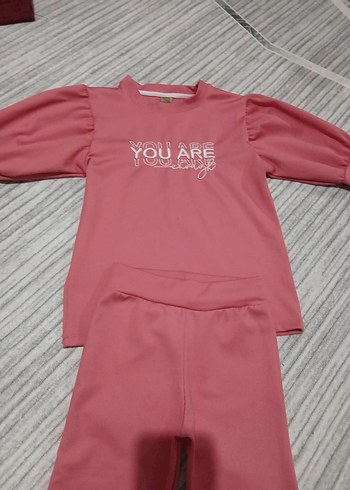 Pembe Bebek Kız Uzun Kollu Takım - Görsel 3