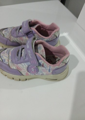 Kız Çocuk Mor Bağcıksız Spor Ayakkabı - Görsel 4