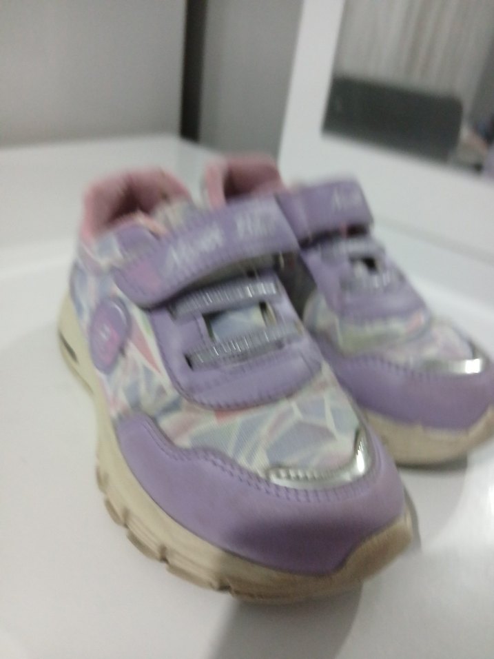 Kız Çocuk Mor Bağcıksız Spor Ayakkabı - Görsel 3