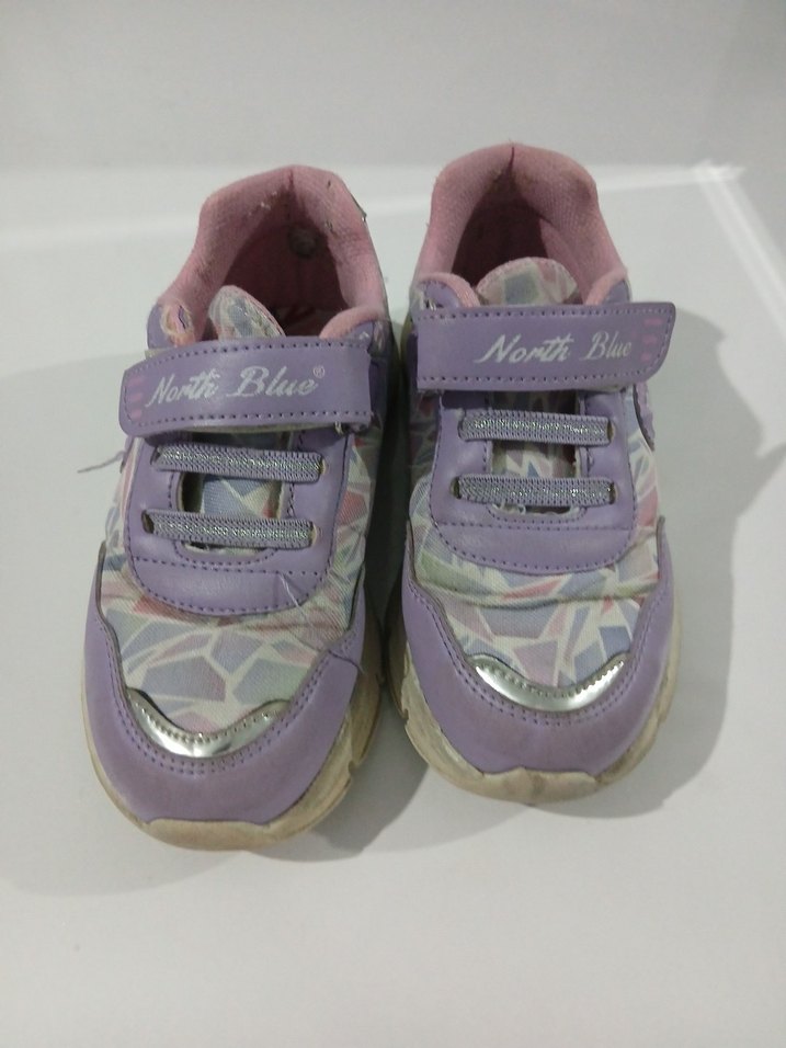 Kız Çocuk Mor Bağcıksız Spor Ayakkabı - Görsel 2