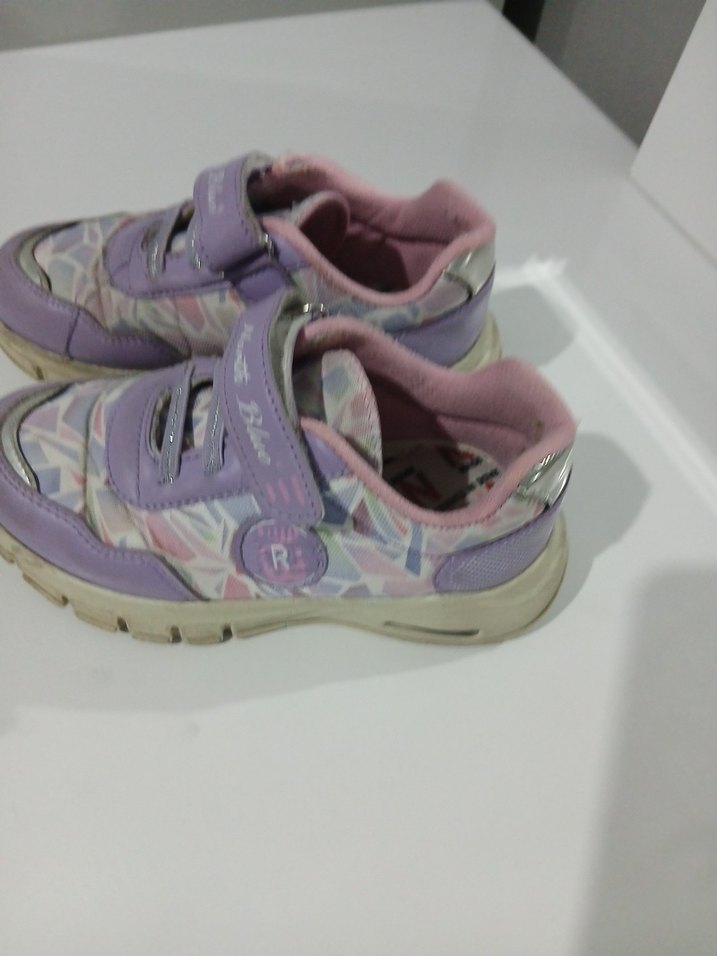 Kız Çocuk Mor Bağcıksız Spor Ayakkabı - Görsel 4