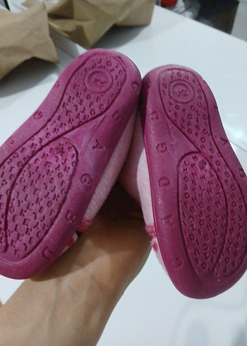 Kız Çocuk Pembe Sıcak Ev Terliği - Görsel 5