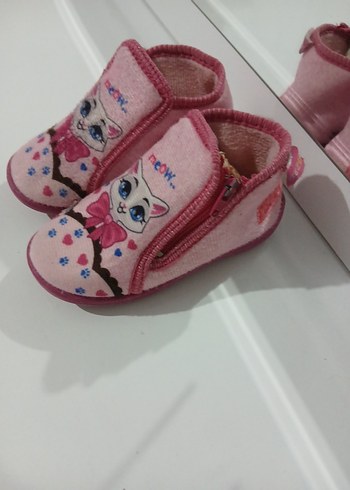 Kız Çocuk Pembe Sıcak Ev Terliği - Görsel 4