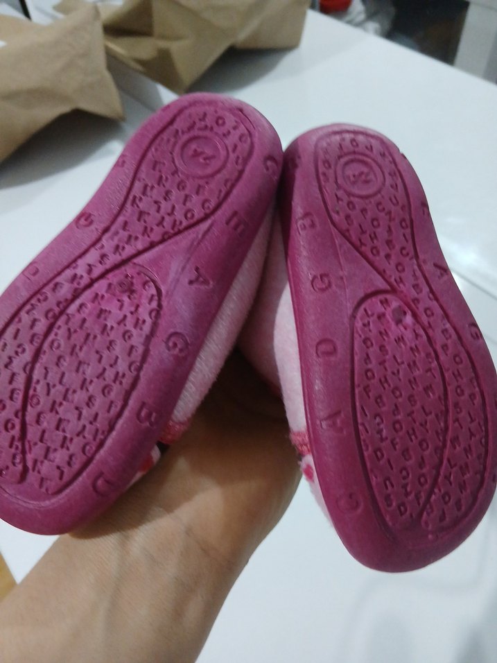 Kız Çocuk Pembe Sıcak Ev Terliği - Görsel 5