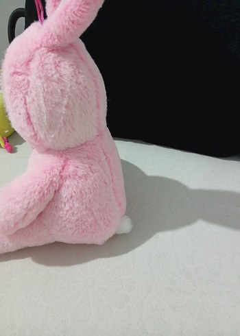 Pembe Peluş Tavşan Kostümlü Bebek - Görsel 5