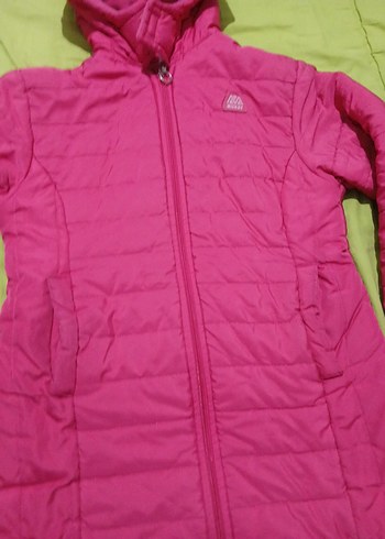 Kız Çocuk Pembe Fermuarlı Mont - Görsel 5