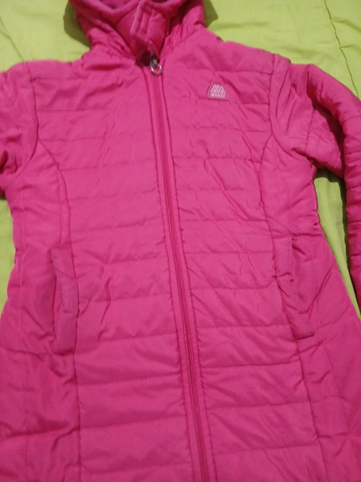 Kız Çocuk Pembe Fermuarlı Mont - Görsel 5