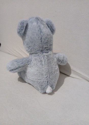 Gri Peluş Ayıcık Bebek Oyuncak - Görsel 5