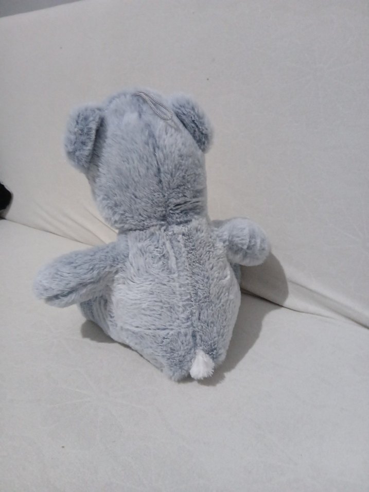 Gri Peluş Ayıcık Bebek Oyuncak - Görsel 4