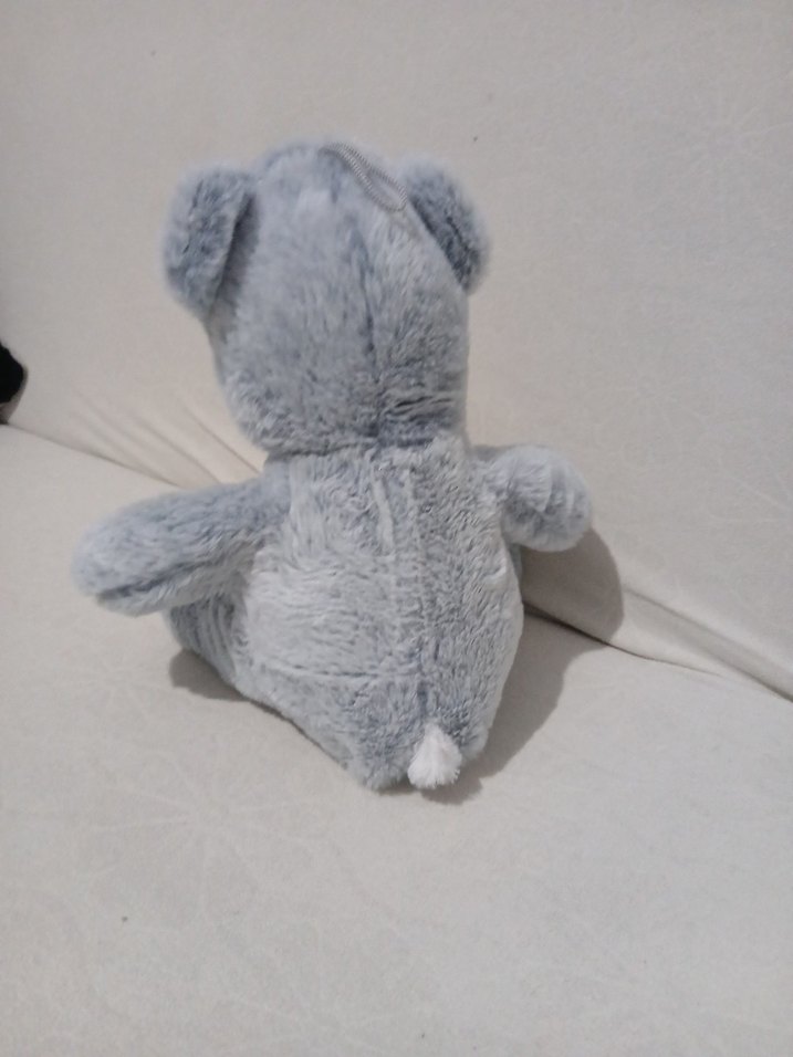 Gri Peluş Ayıcık Bebek Oyuncak - Görsel 5