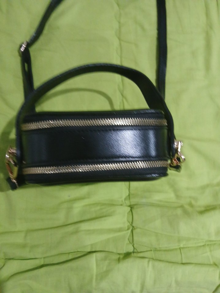 Walentia Siyah Deri Kadın Çanta - Görsel 3