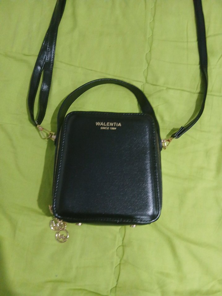Walentia Siyah Deri Kadın Çanta - Görsel 2