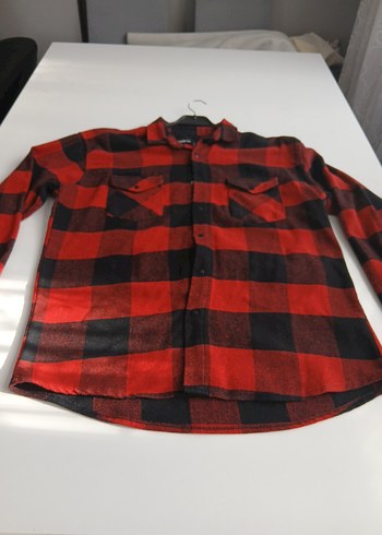 erkek Kırmızı Kareli Gömlek - Görsel 3