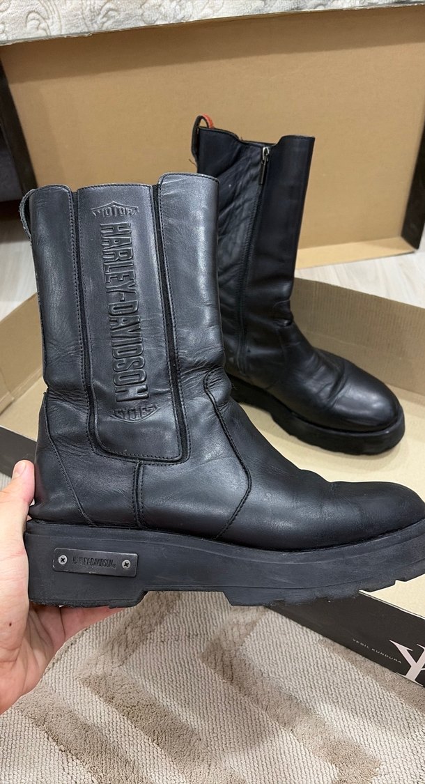 Harley Davidson Kadın Kısa Çizme - Görsel 2