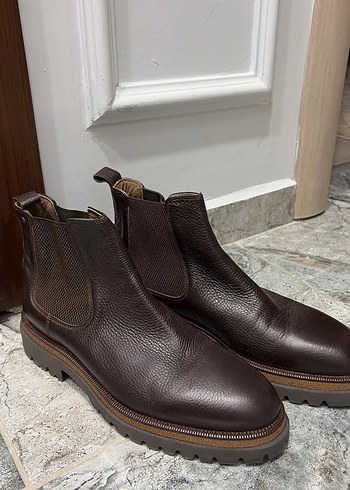 Elle Kahverengi Deri Klasik Erkek Bot - Görsel 2