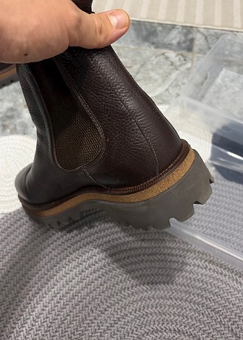 Elle Kahverengi Deri Klasik Erkek Bot - Görsel 6