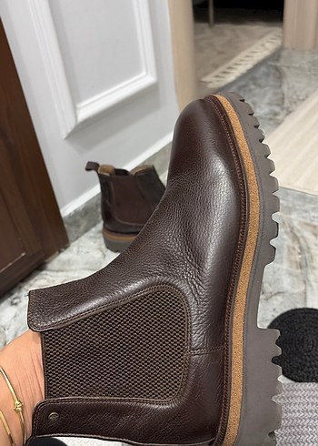 Elle Kahverengi Deri Klasik Erkek Bot - Görsel 3