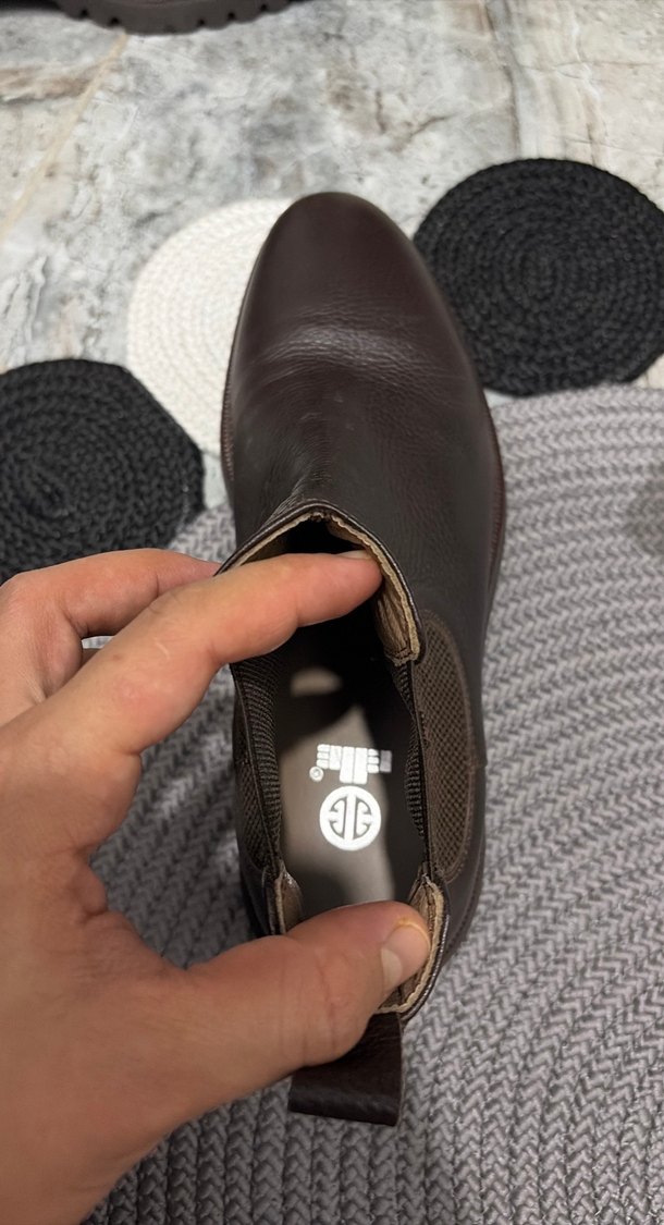 Elle Kahverengi Deri Klasik Erkek Bot - Görsel 5