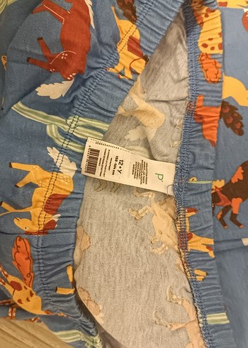 12-13 Yaş Beden erkek çocuk pijama takımı