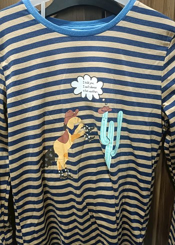Penti Erkek Çizgili Uzun Kollu Rahat Pijama Takımı