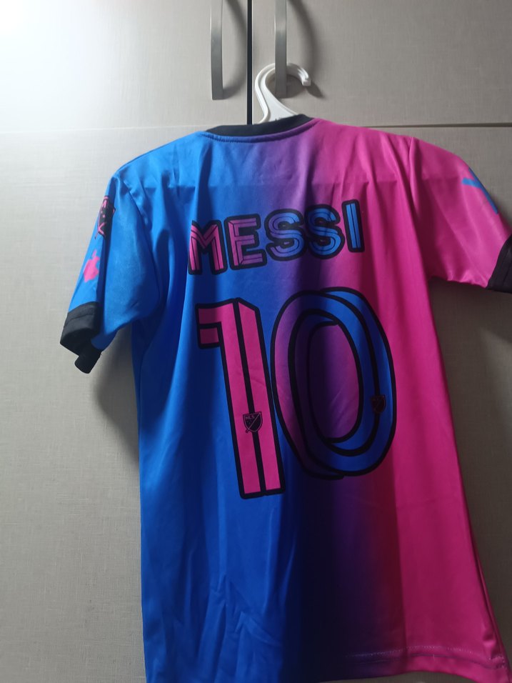 Renkli Miami Baskılı Erkek Spor Tişörtü - Görsel 2