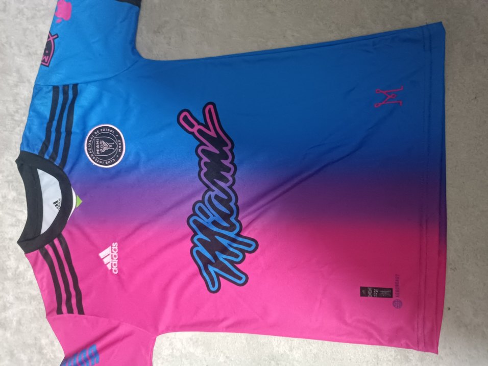 Renkli Miami Baskılı Erkek Spor Tişörtü - Görsel 5