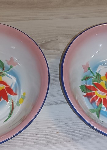 Çiçek Desenli Renkli Tabak 22 cm - Görsel 7