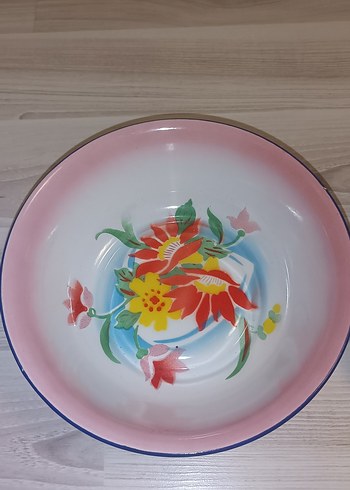 Çiçek Desenli Renkli Tabak 22 cm - Görsel 6