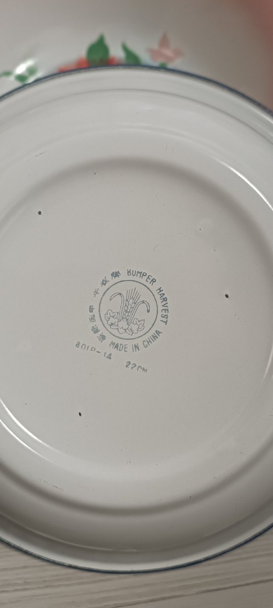 Çiçek Desenli Renkli Tabak 22 cm - Görsel 4