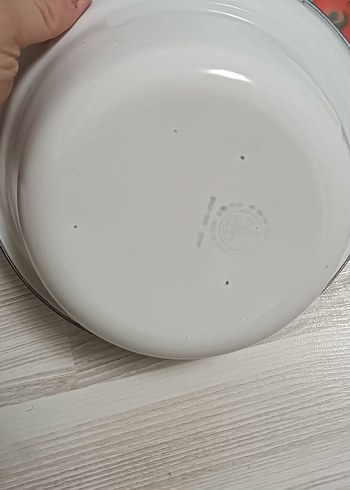 60 yıllık Çiçek Desenli Beyaz Tabak Seti 5 adet - Görsel 3