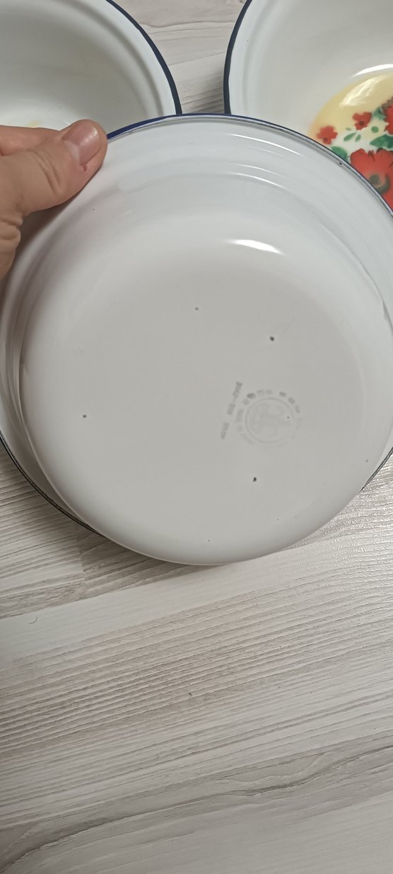 60 yıllık Çiçek Desenli Beyaz Tabak Seti 5 adet - Görsel 3